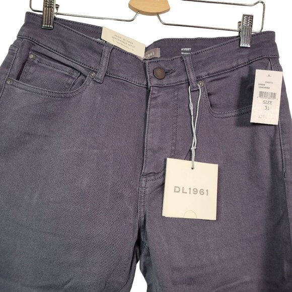 DL1961 Men's Avery Modern Straight Mid Rise Jeans Coalmine Gray Size 31x34 - Picture 5 of 10
